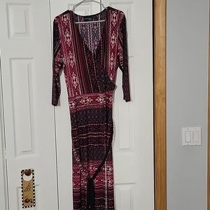 Attitudes by renee  Faux wrap maxi dress LARGE